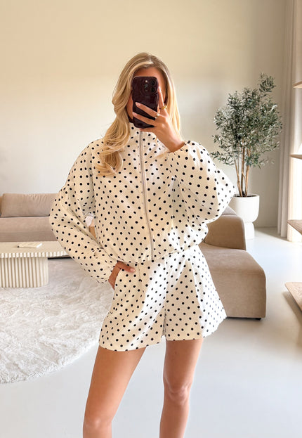 Famous Online Store Kiki Polkadots jasje wit