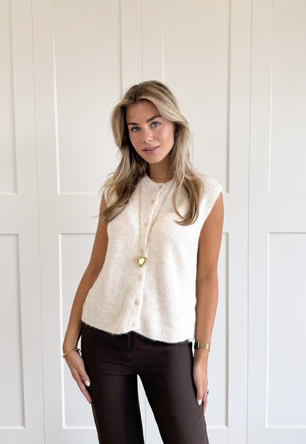 Famous Online Store Knit gilet Jenny beige