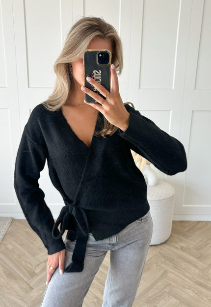 Famous Online Store Knit vest Isabella zwart