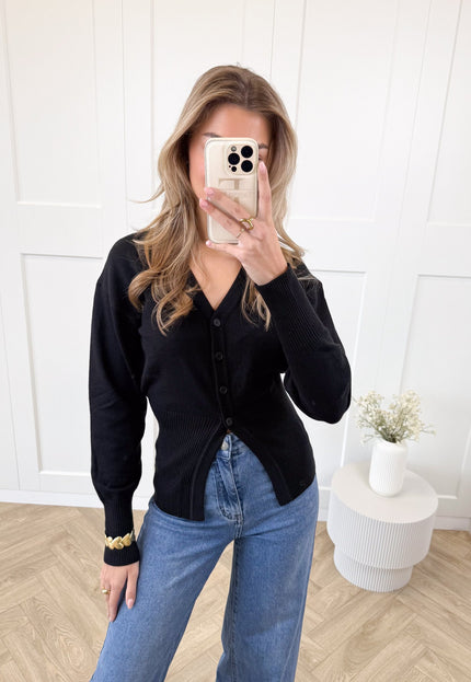 Famous Online Store Knopenvestje Biba zwart