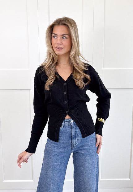 Famous Online Store Knopenvestje Biba zwart