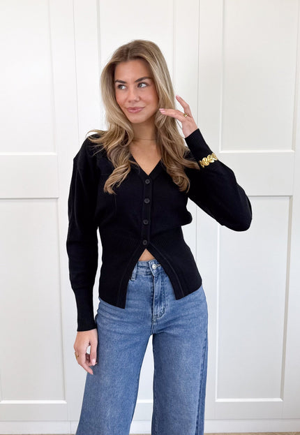 Famous Online Store Knopenvestje Biba zwart