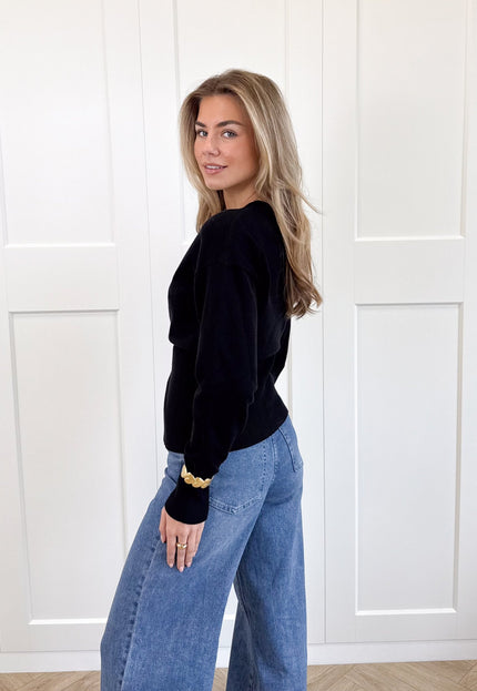 Famous Online Store Knopenvestje Biba zwart