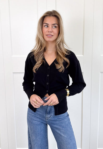 Famous Online Store Knopenvestje Biba zwart