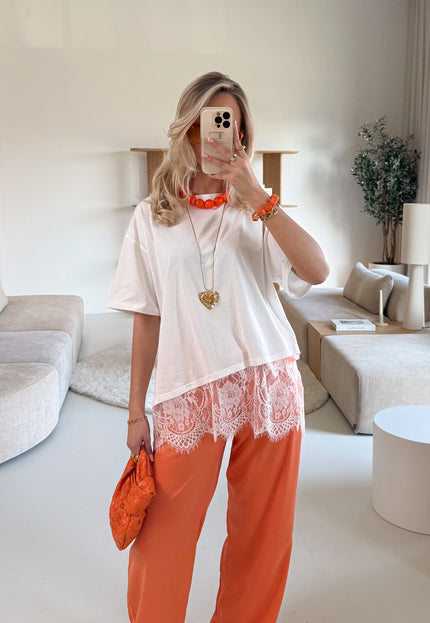 Famous Online Store Kralen ketting oranje