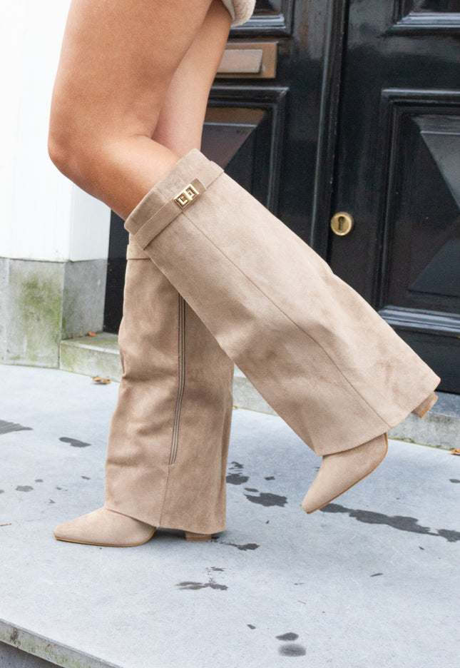 Famous Online Store Laars Stella suèdine look kaki