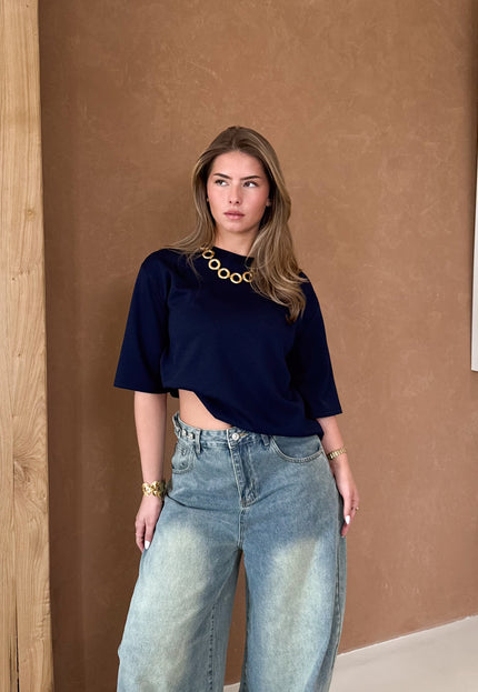 Famous Online Store Lexi tshirt navy blauw
