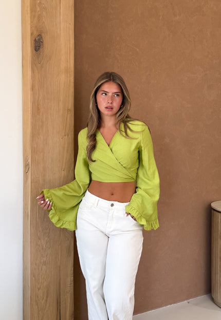 Famous Online Store Liz top groen
