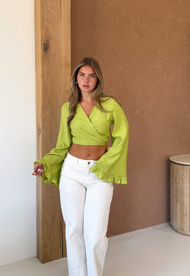Famous Online Store Liz top groen