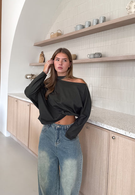 Famous Online Store Long sleeve top Camilla kaki