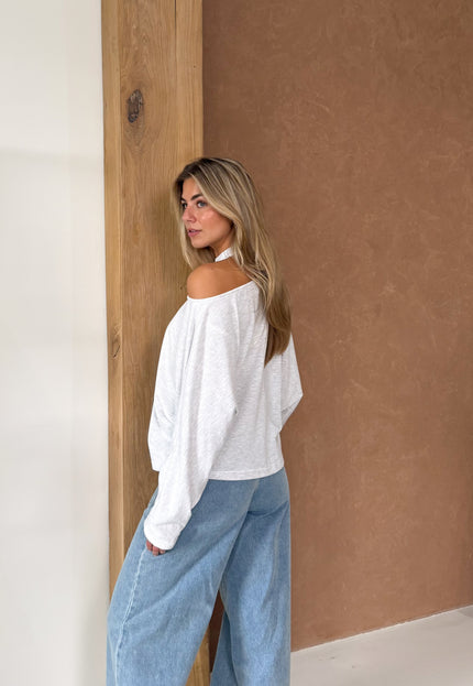 Famous Online Store Long sleeve top Camilla lichtgrijs