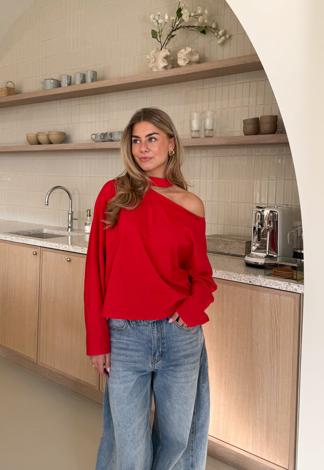 Famous Online Store Long sleeve top Camilla rood