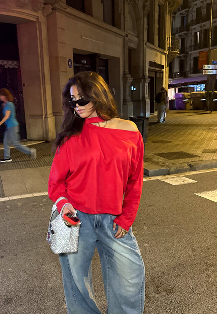Famous Online Store Long sleeve top Camilla rood