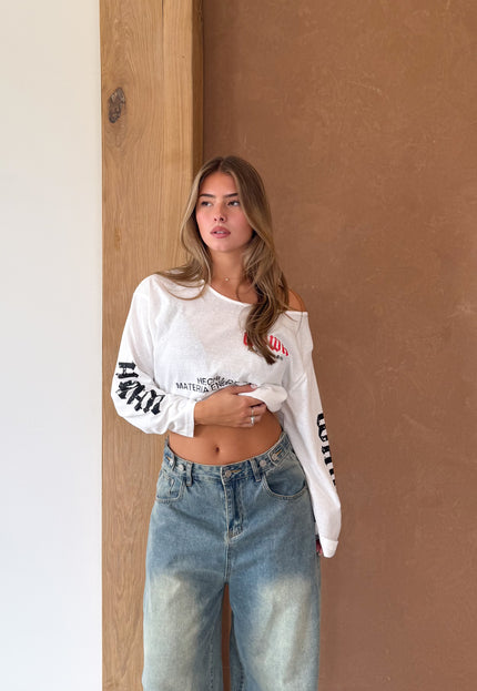 Famous Online Store Longsleeve Rebis white