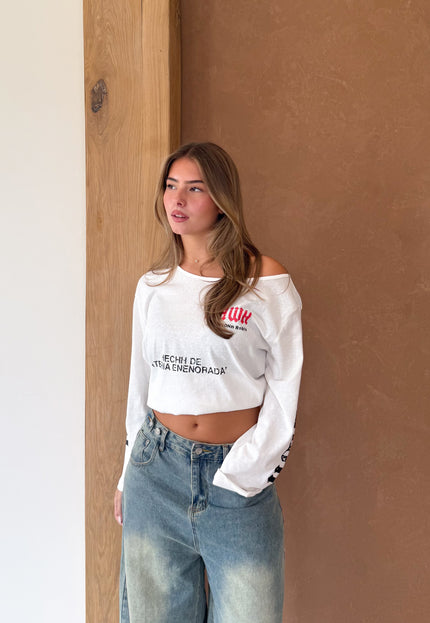 Famous Online Store Longsleeve Rebis white