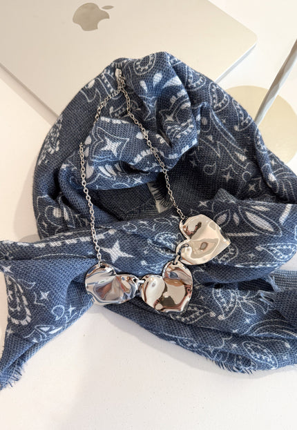 Famous Online Store Love Three ketting zilver