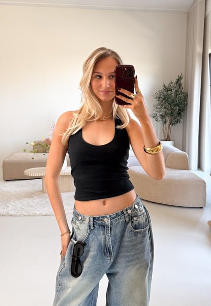 Famous Online Store Marin haltertop zwart