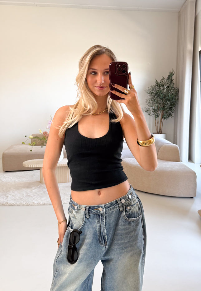 Famous Online Store Marin haltertop zwart