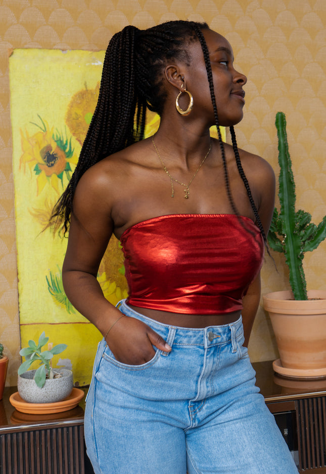 Famous Online Store Metallic tube top rood