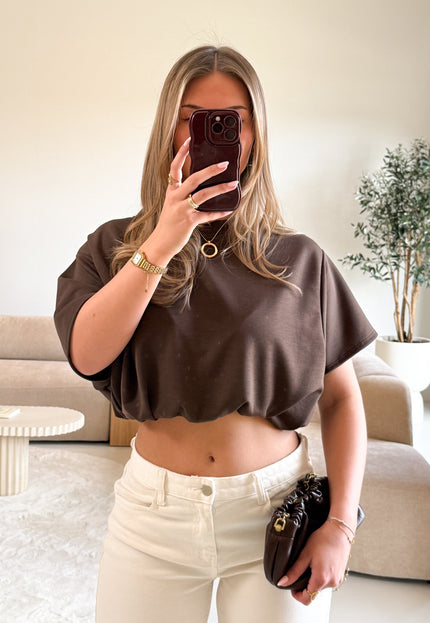 Famous Online Store Mia tshirt bruin