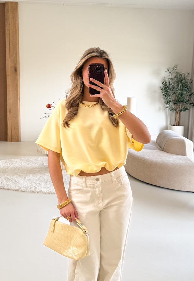 Famous Online Store Mia tshirt butter yellow