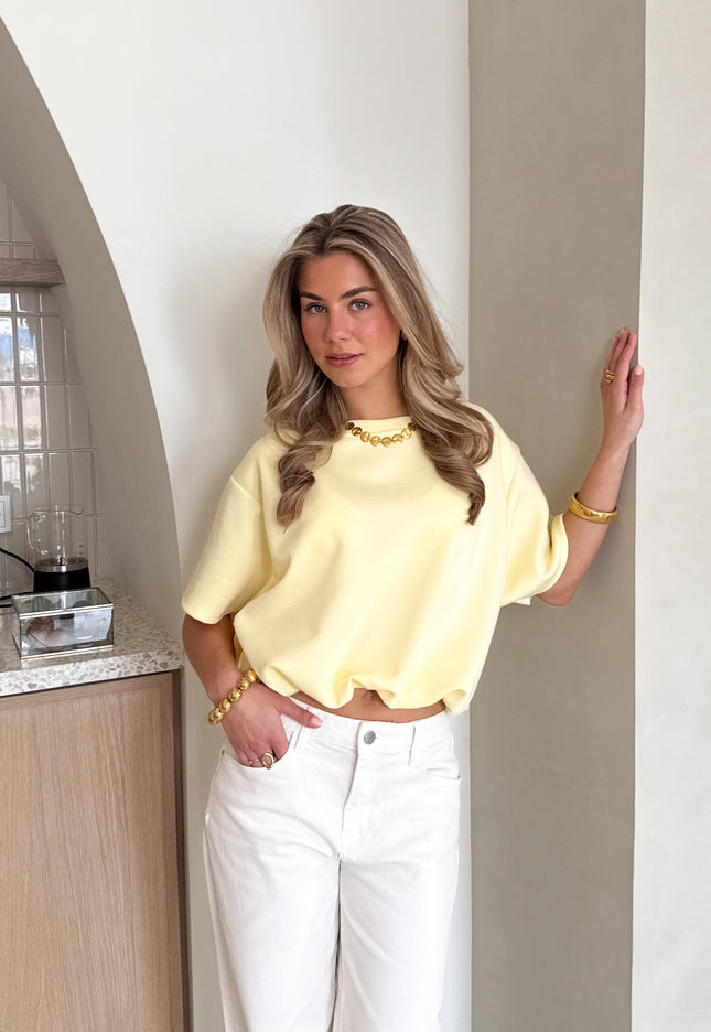 Famous Online Store Mia tshirt butter yellow