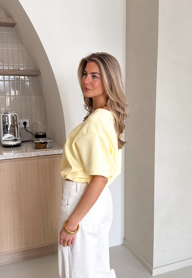 Famous Online Store Mia tshirt butter yellow