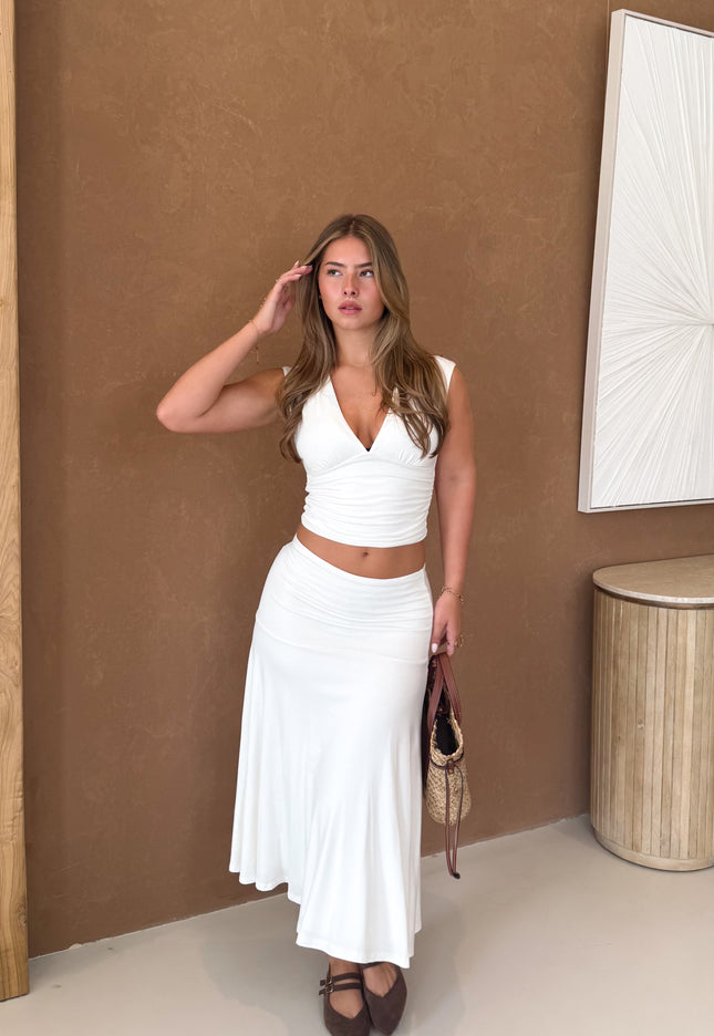 Famous Online Store Midi rok Elara wit