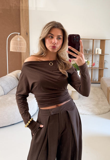 Famous Online Store Milou top bruin