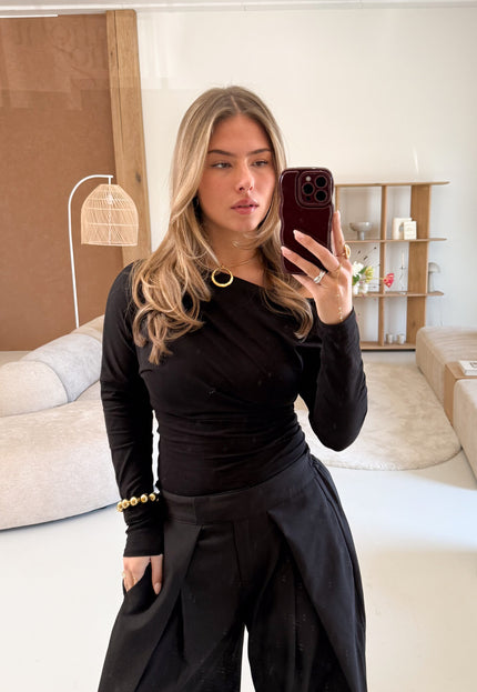 Famous Online Store Milou top zwart
