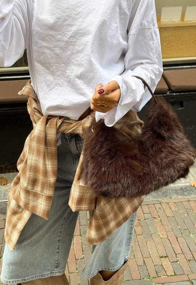 Famous Online Store Noëmi fluffy handtas