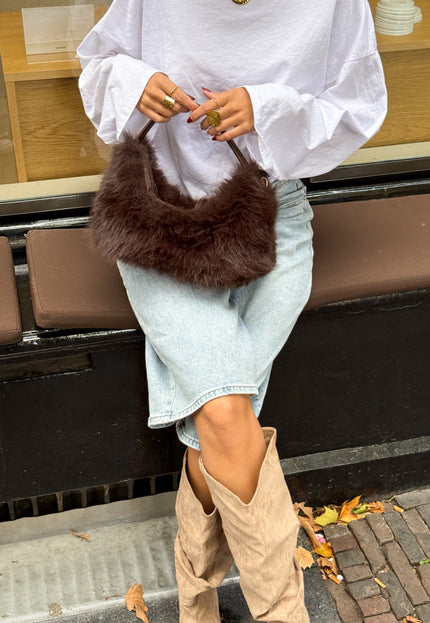 Famous Online Store Noëmi fluffy handtas
