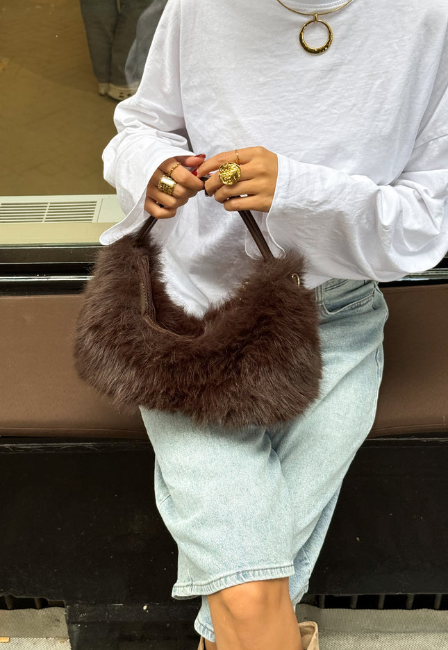 Famous Online Store Noëmi fluffy handtas