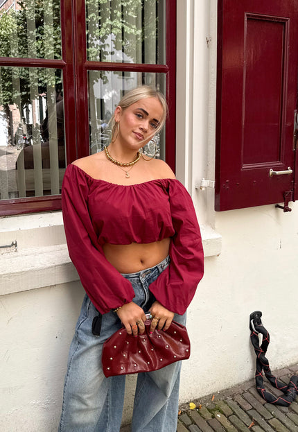 Famous Online Store Off shoulder Lena top bordeaux