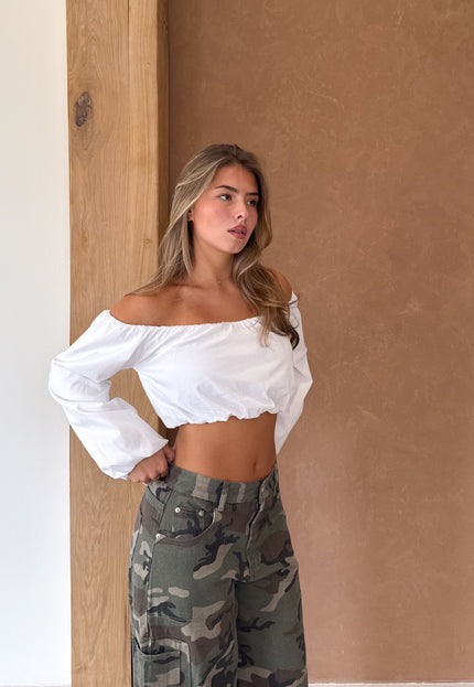 Famous Online Store Off shoulder Lena top wit