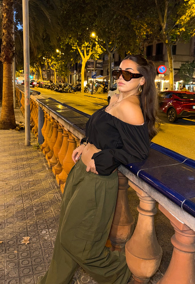 Famous Online Store Off shoulder Lena top zwart