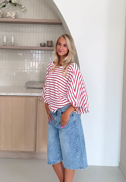 Famous Online Store Off shoulder Yara strepen