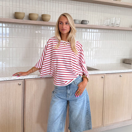 Famous Online Store Off shoulder Yara strepen