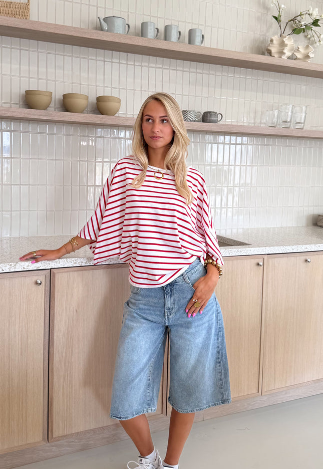 Famous Online Store Off shoulder Yara strepen