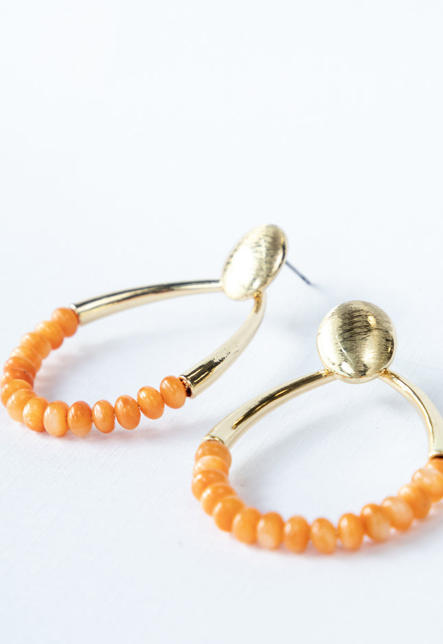 Famous Online Store Oorbel Amalia oranje