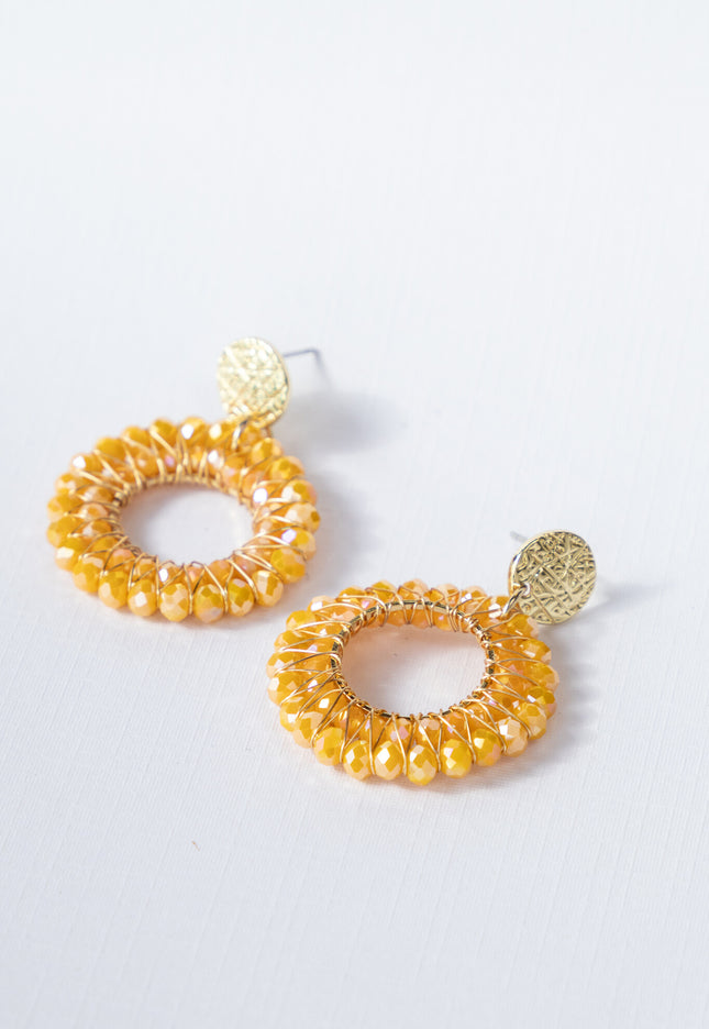Famous Online Store Oorbel Ariane oranje