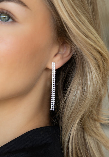 Famous Online Store Oorbel Diamond drops zilver