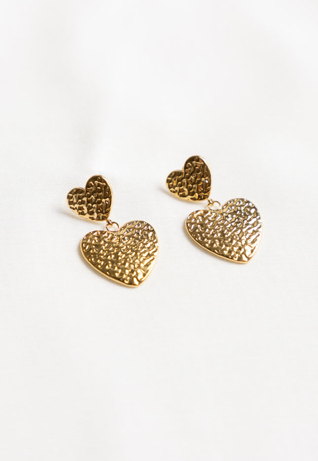 Famous Online Store Oorbel Heartdrop goud