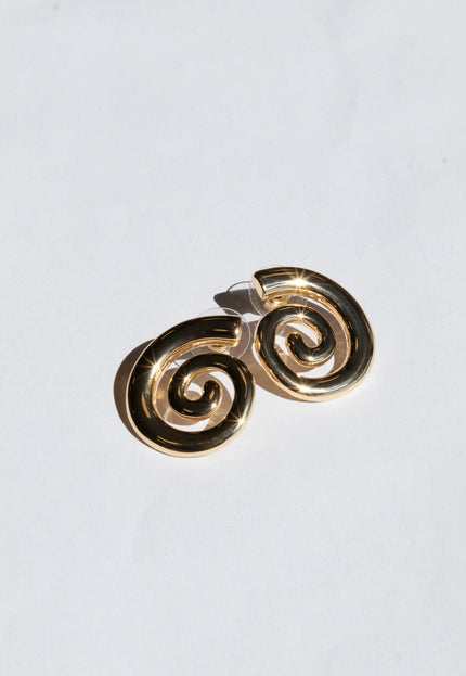 Famous Online Store Oorbel Spiral goud