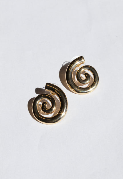Famous Online Store Oorbel Spiral goud