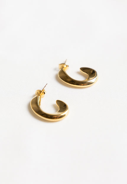Famous Online Store Oorbel Subtle Chunky hoop goud
