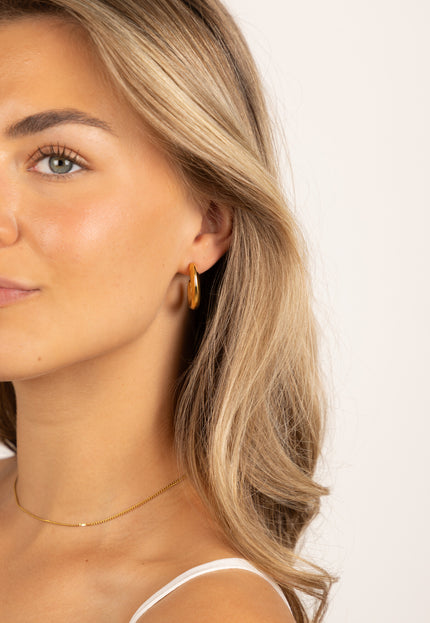 Famous Online Store Oorbel Subtle Chunky hoop goud