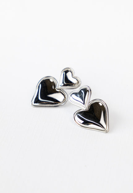 Famous Online Store Oorbel sweety heart silver
