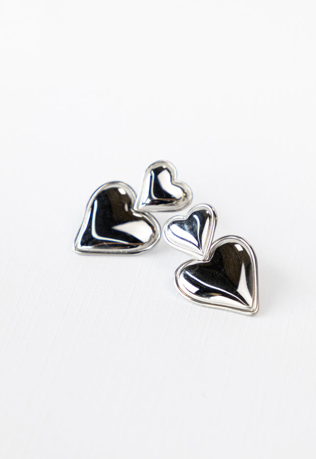 Famous Online Store Oorbel sweety heart silver