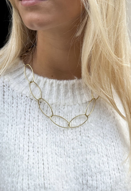 Famous Online Store Ovaal cirkel ketting